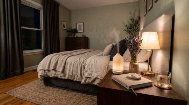 Bedroom nightstand oil diffuser … 202607290307