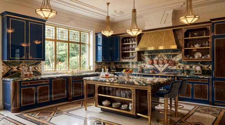 Elegant Art Deco kitchen interior 202607290419