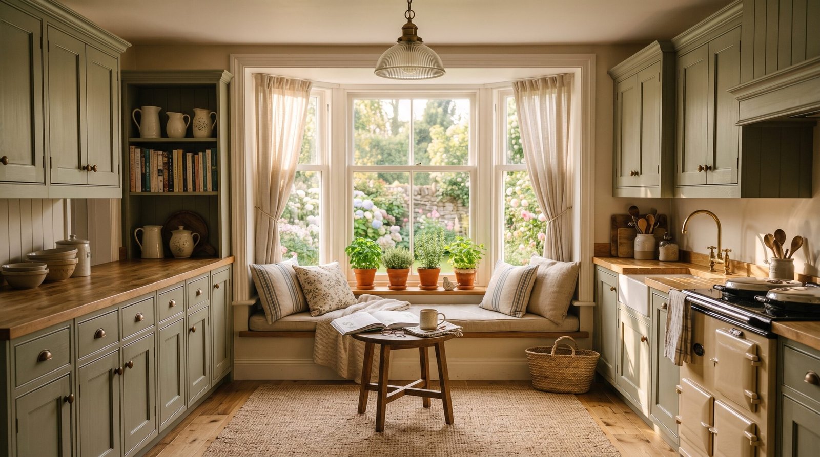 Kitchen bay window nook with 202607270856