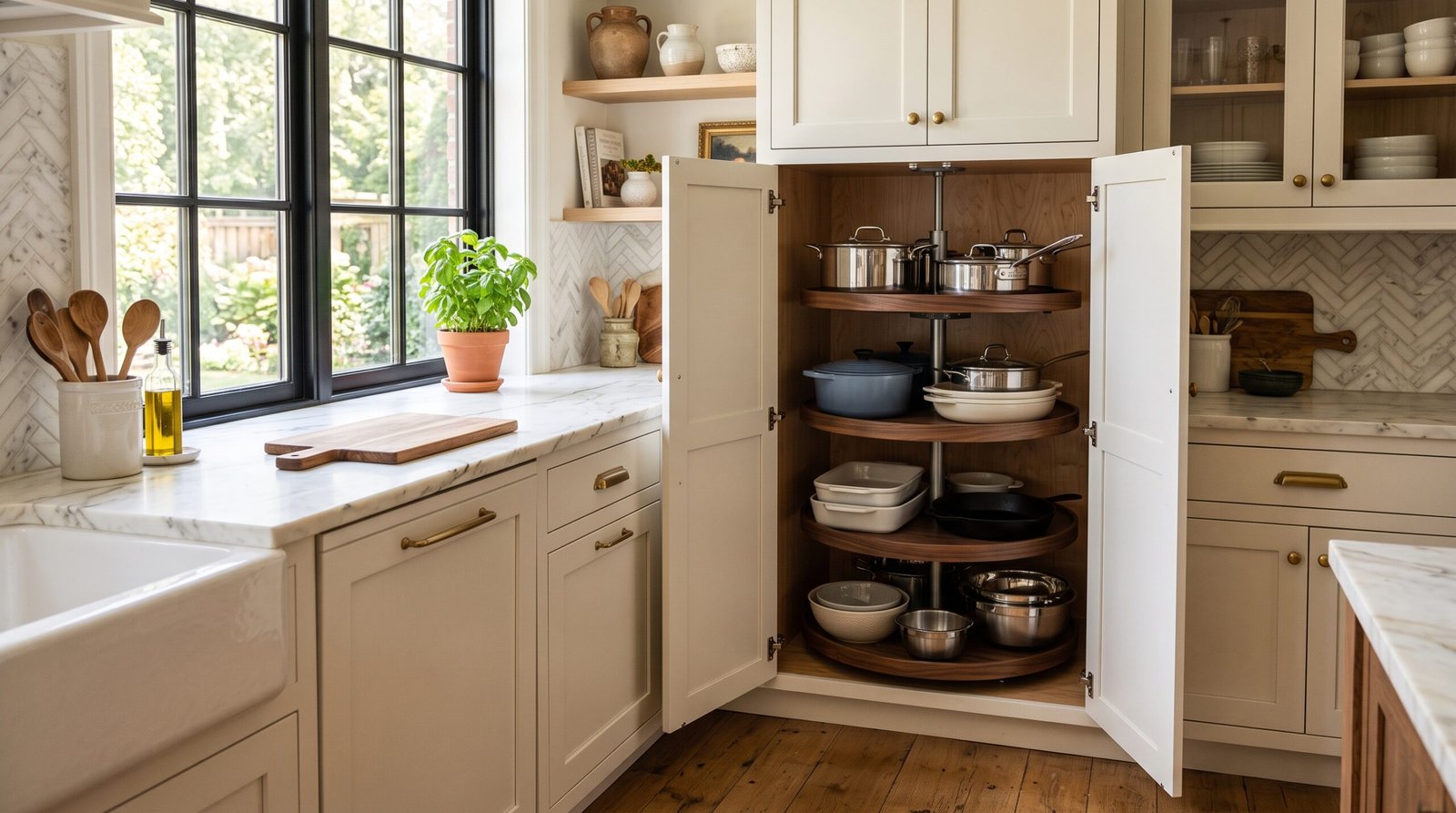 Kitchen corner cabinet Lazy Susan 202607290643