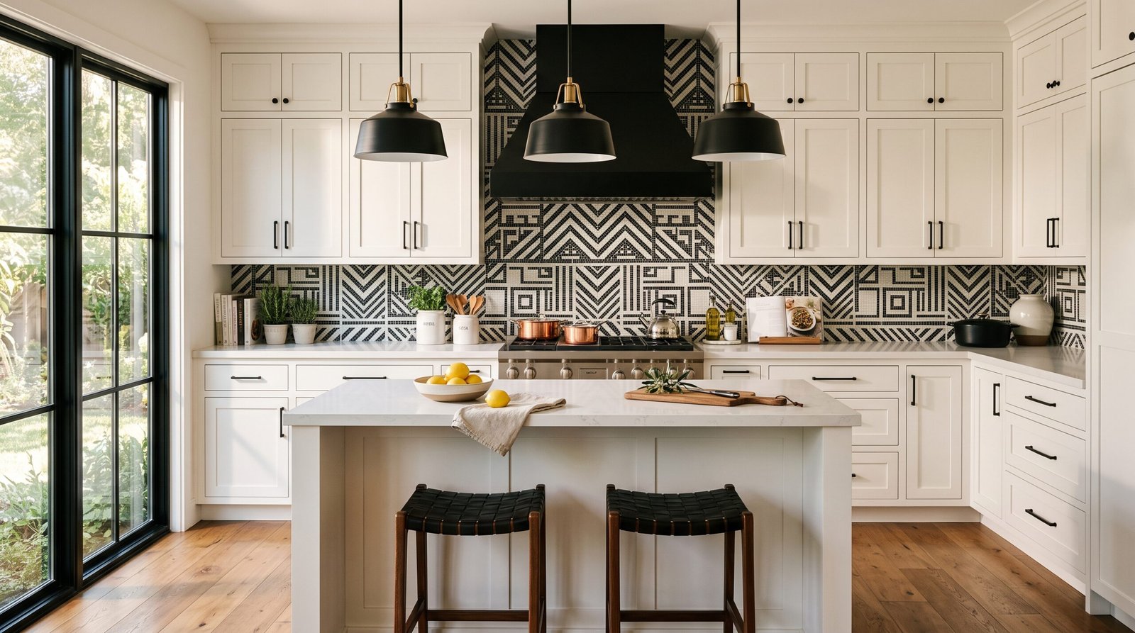 Kitchen with mosaic backsplash 2K 202607270821