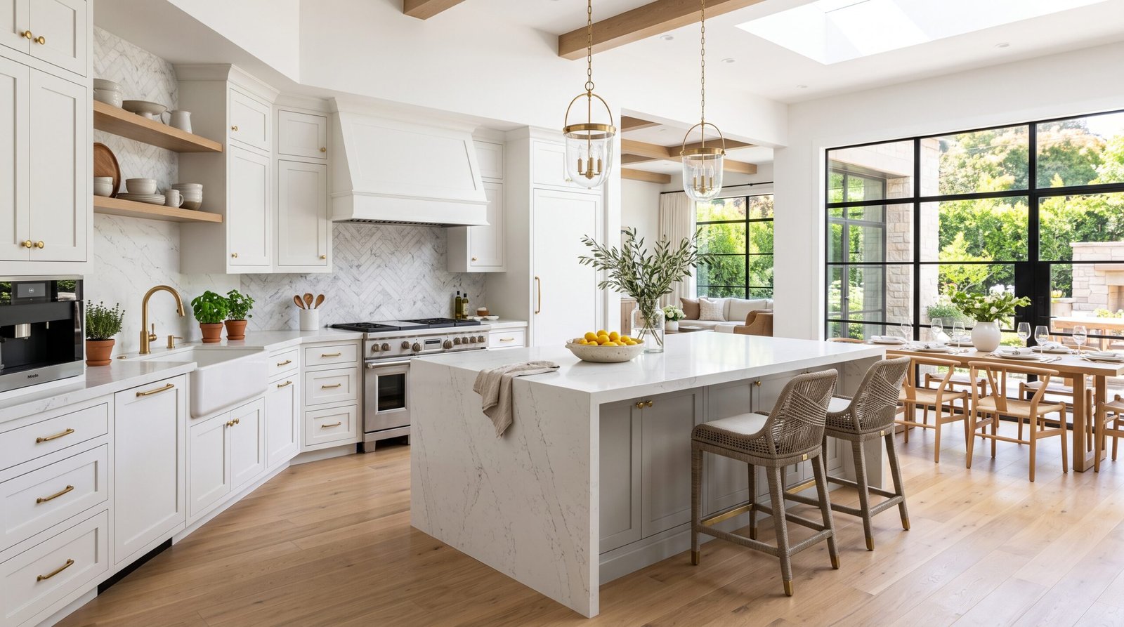 Kitchen with white quartz counte… 202607270921