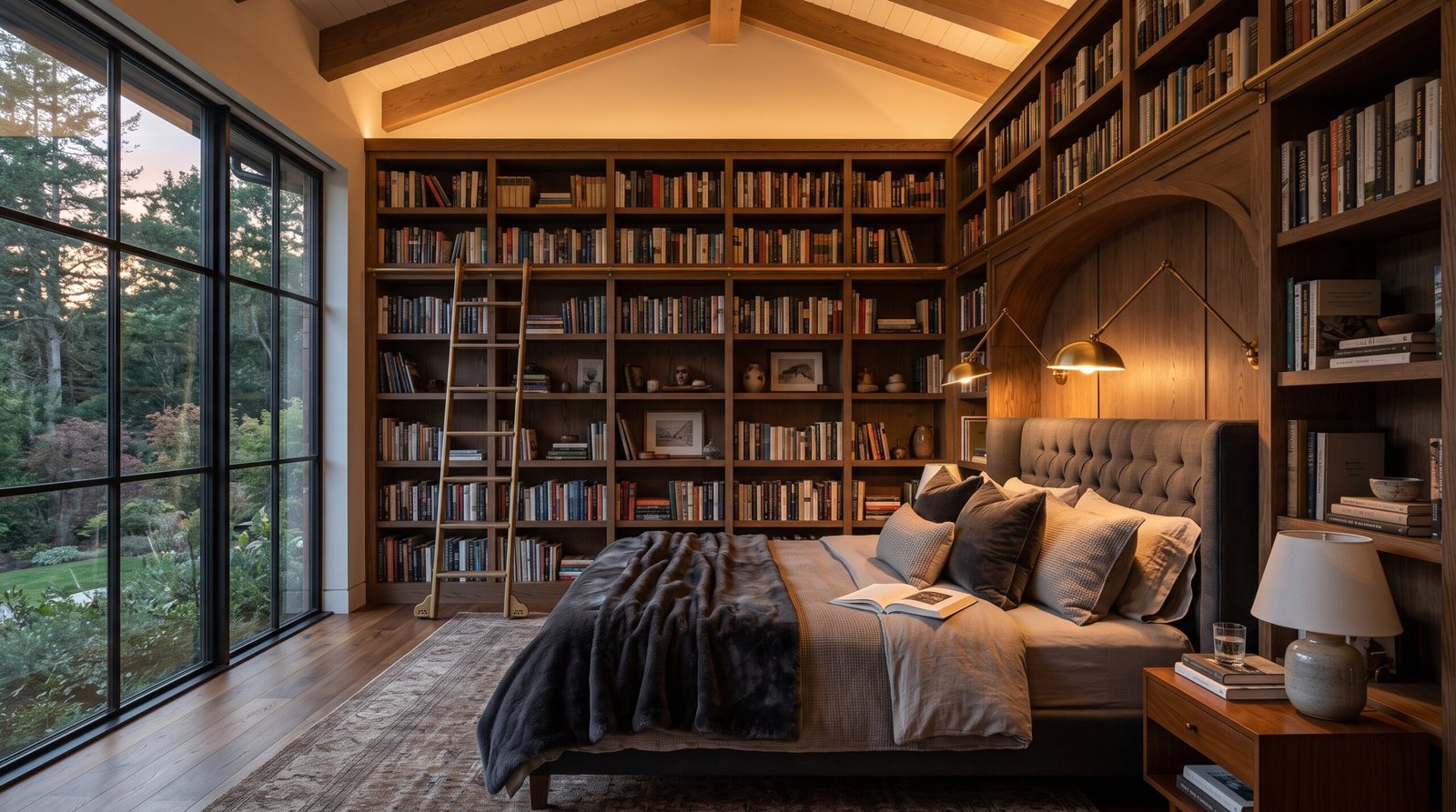 Bedroom with floor to ceiling bo… 2K 202608011224