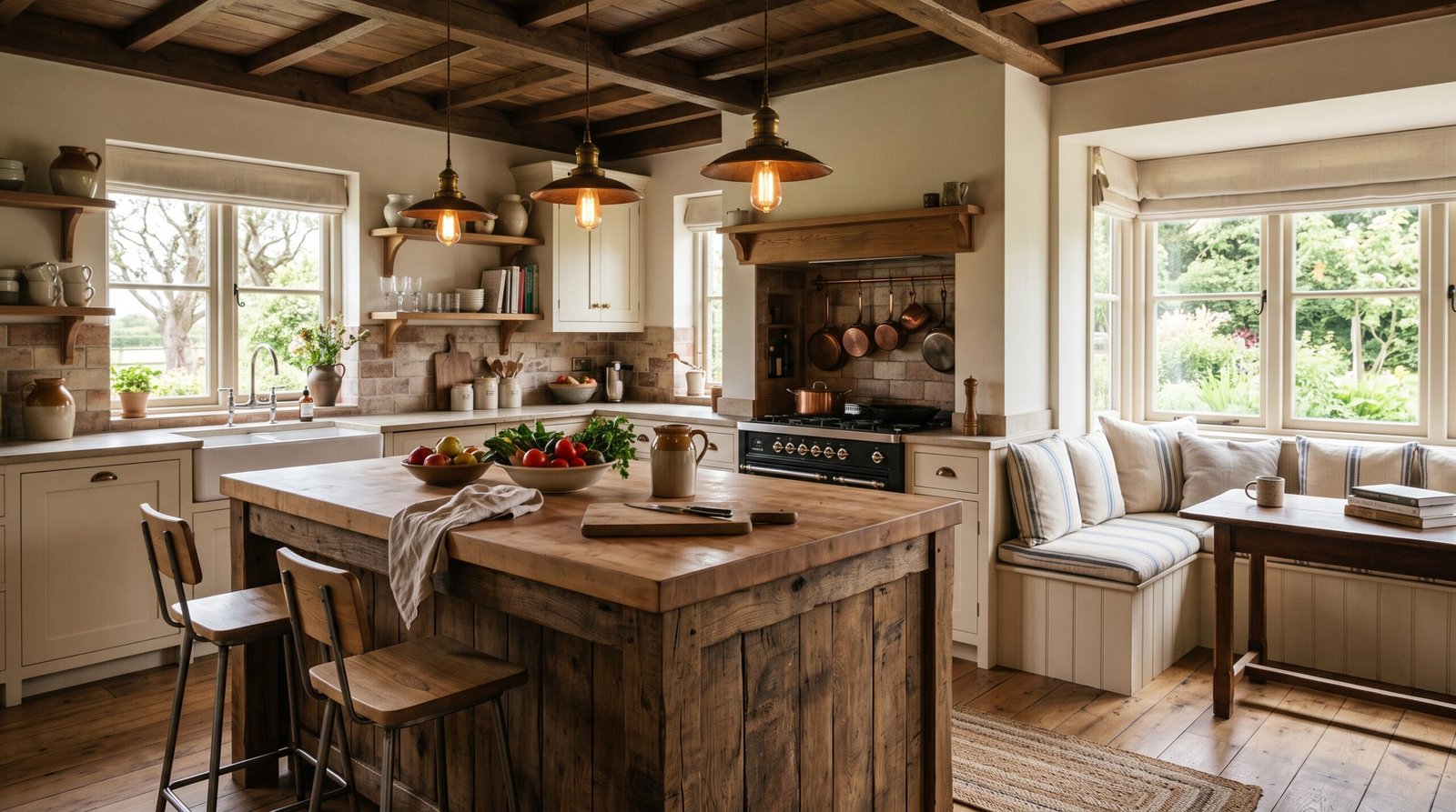 Farmhouse kitchen with island 2K 202608021935