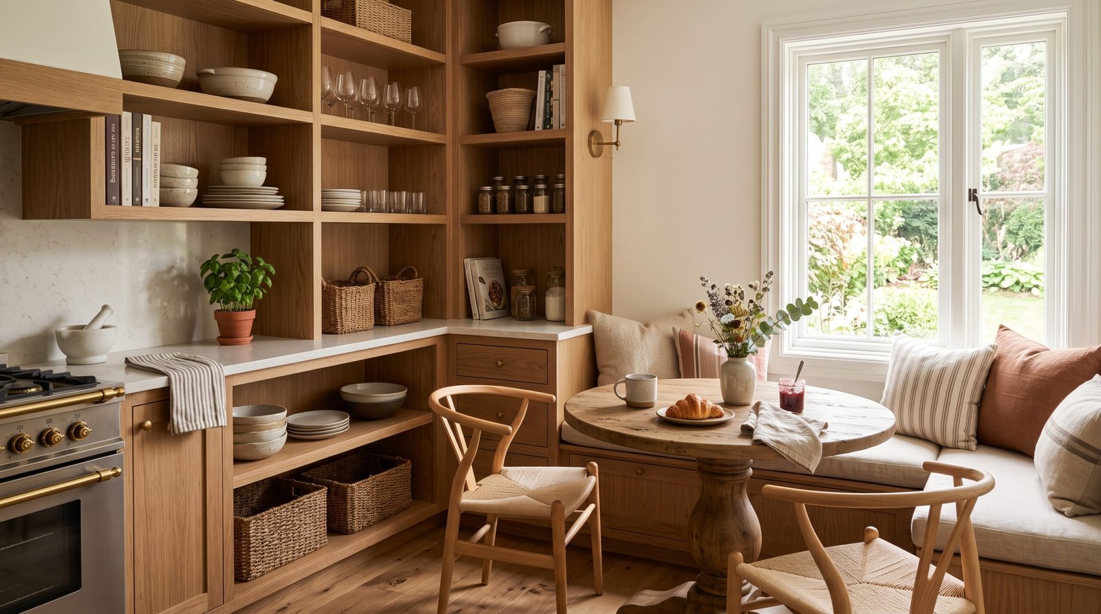 Kitchen corner with breakfast nook 202608120323