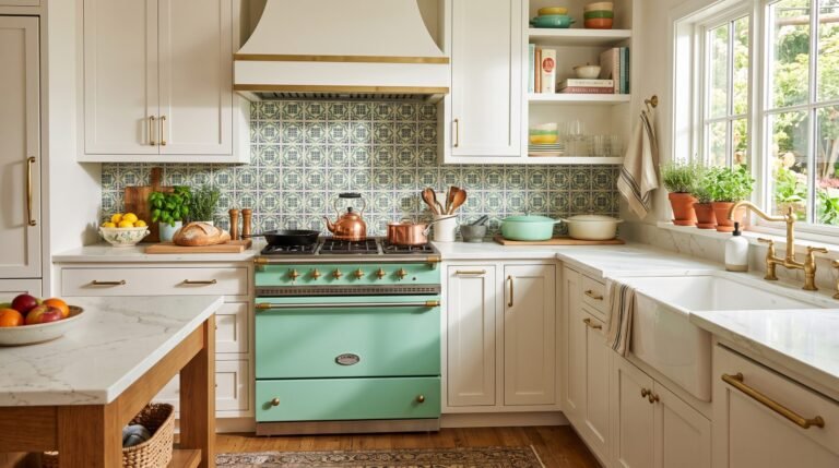 Mint green vintage range kitchen 202608131839
