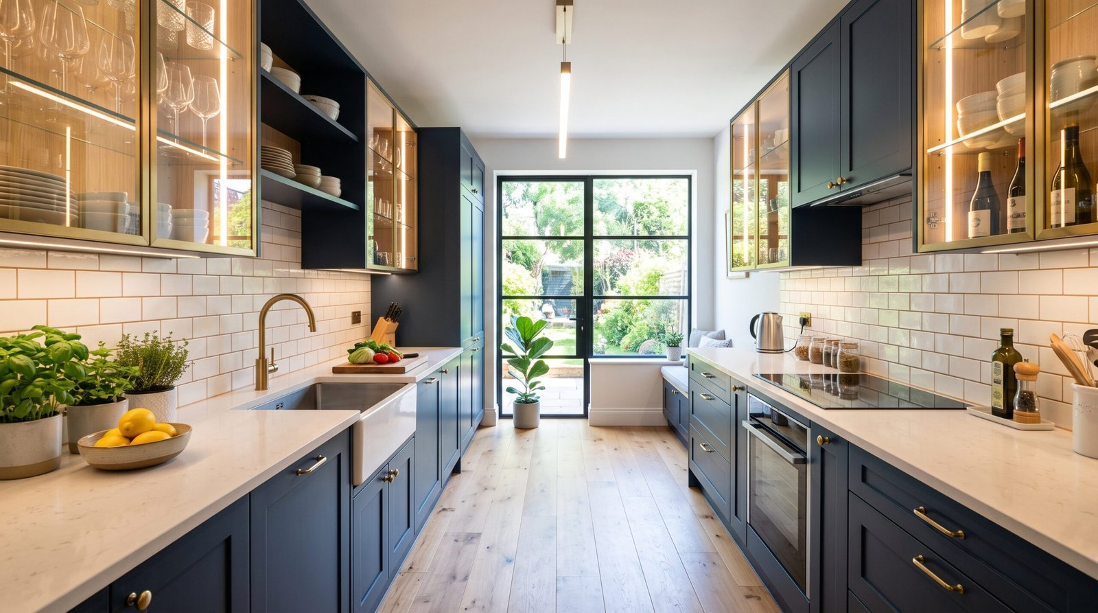 Modern galley kitchen interior d… 202608050854