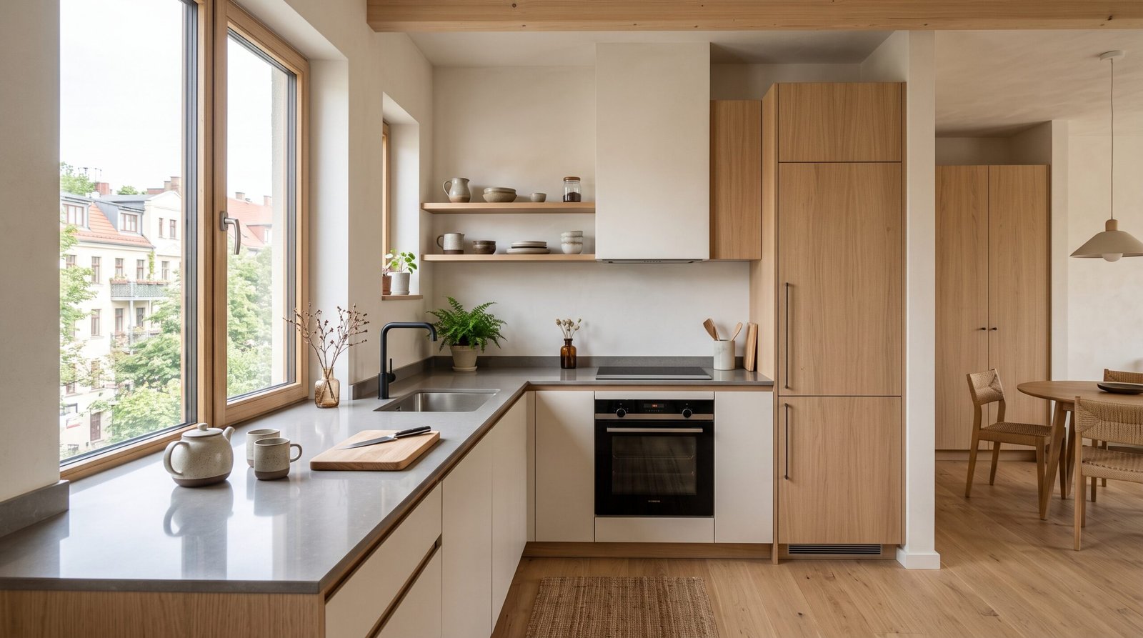 Urban Japandi kitchen interior 2K 202608050926